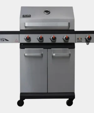 Sierra 4-Burner BBQ With Side Burner – Stainless Steel / Black
